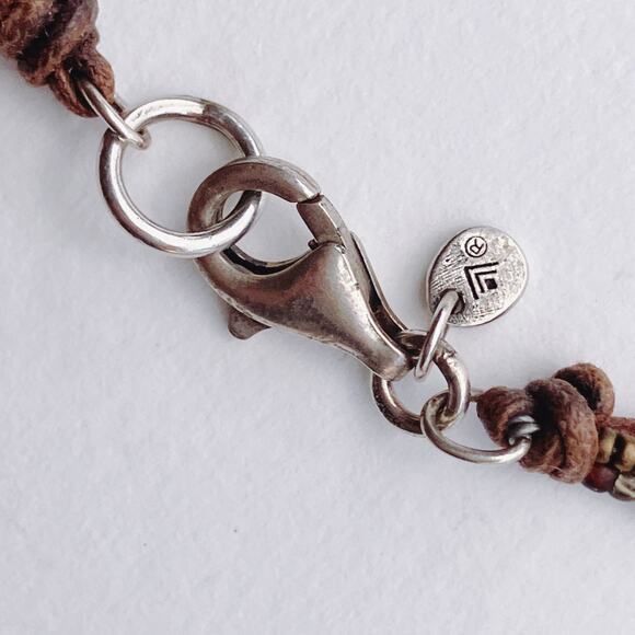 Signed Silpada Necklace N2112 Sterling Layered Leather Glass Bead Boho 2011-2012 - Picture 9 of 12